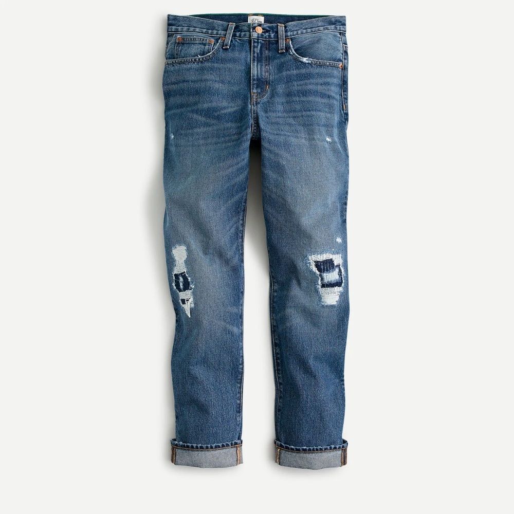 J. Crew Blue Boyfriend Jeans